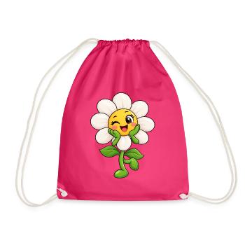 Zwinkernder Daisy-Sonnenstrahl - Turnbeutel - Fuchsia - Vorne