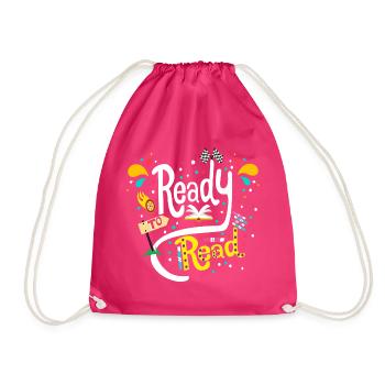 Cadeau drôle pour les amateurs de lecture de livres, prêt à lire - Sac de sport léger - fuchsia - Devant