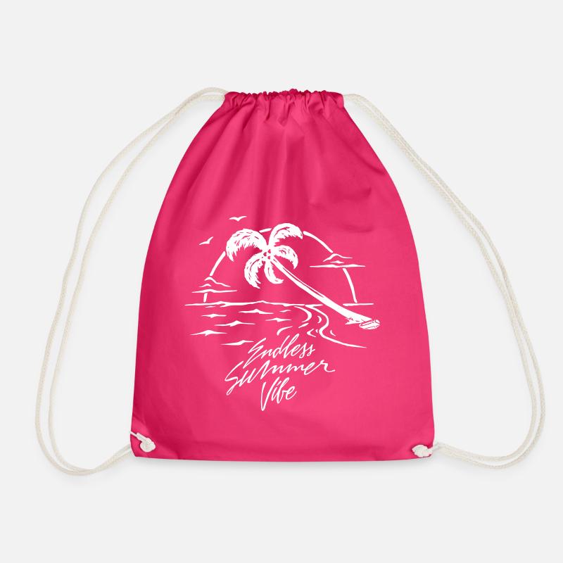 Endless Summer - Drawstring Bag - fuchsia