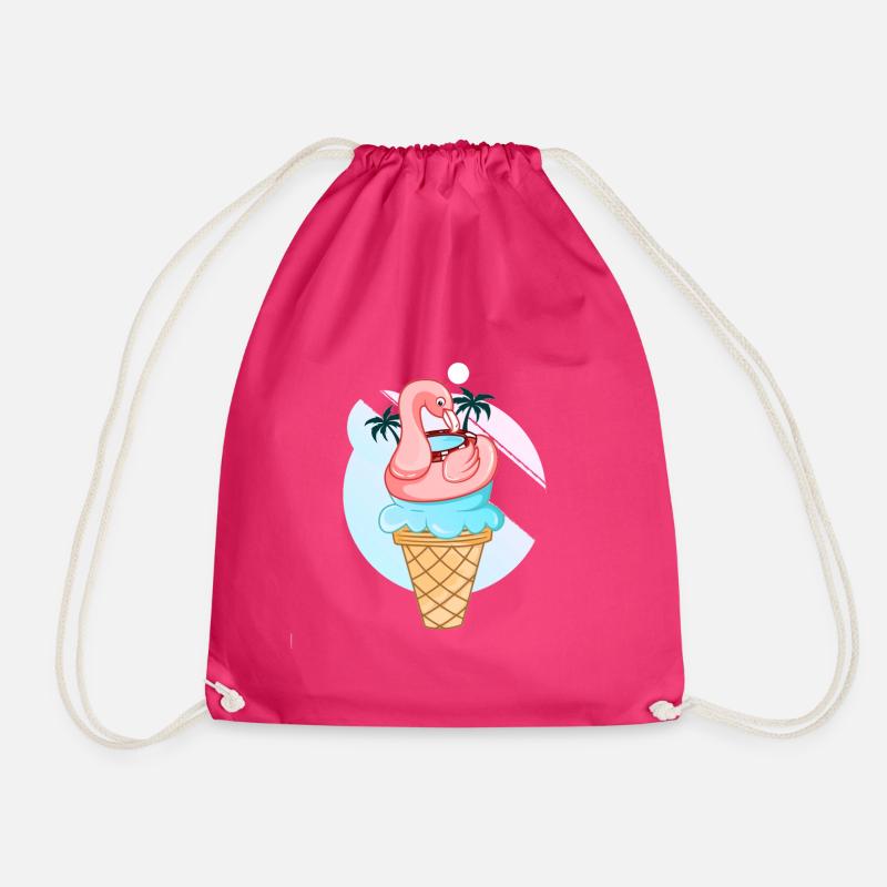 Flamingo Eis - Turnbeutel - Fuchsia