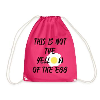 This is not the yellow of the egg - Turnbeutel - Fuchsia - Vorne