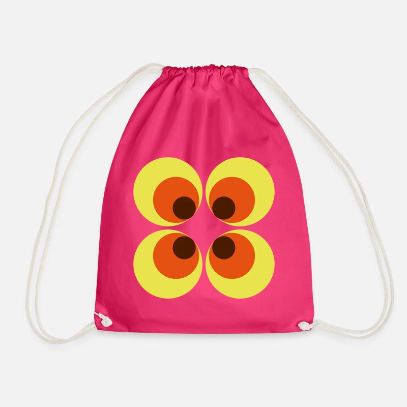 70s Wallpaper - Drawstring Bag - fuchsia