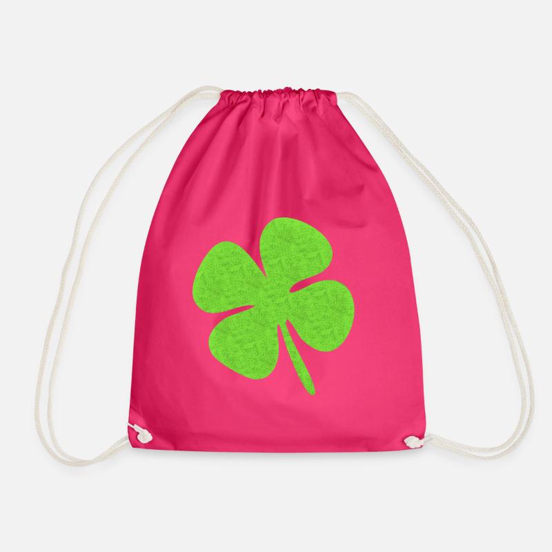 Cloverleaf - Drawstring Bag - fuchsia