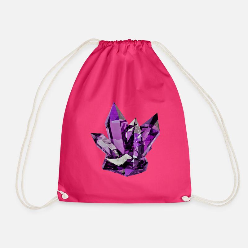 Lila Geode - Turnbeutel - Fuchsia