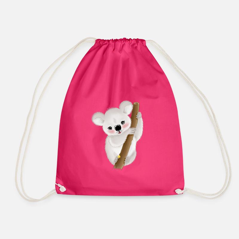 Baby koala - Drawstring Bag - fuchsia