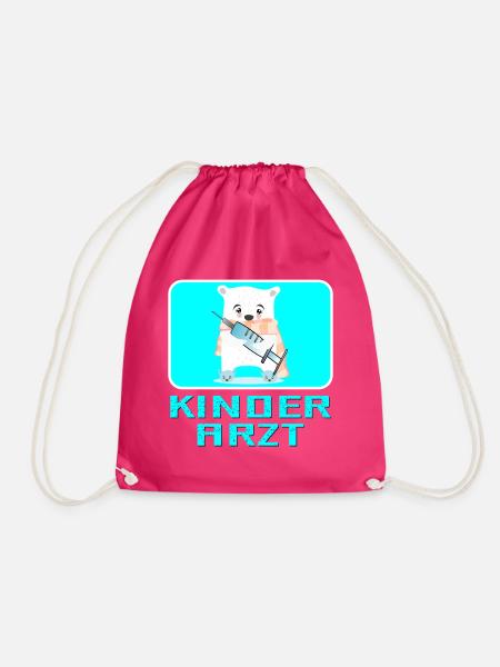 Geschenke für Kinderarzt - Pädiatrie Kinderklinik - Turnbeutel - Fuchsia