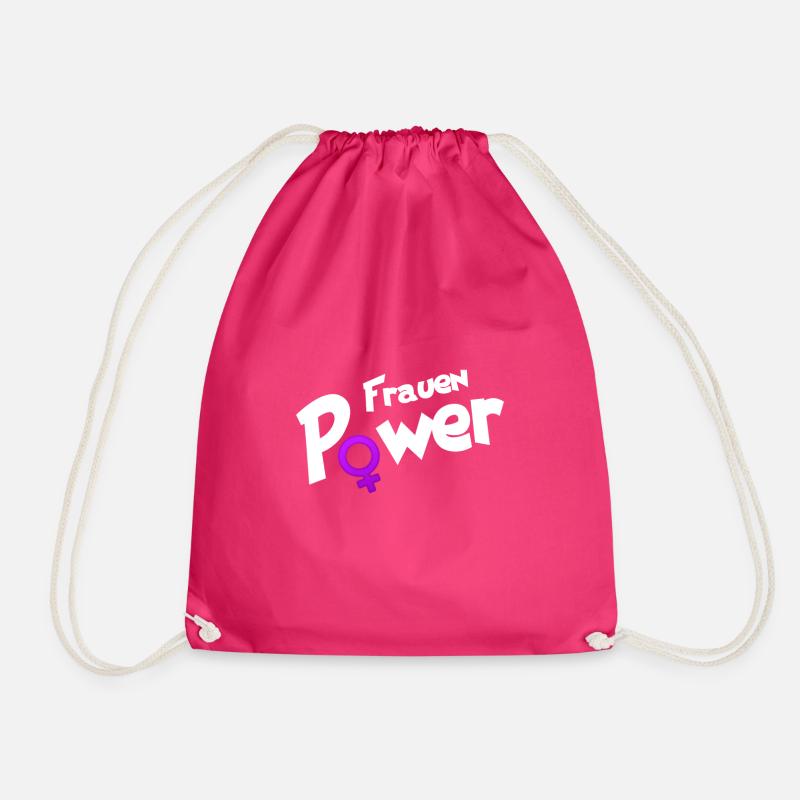Women's Power - Drawstring Bag - fuchsia