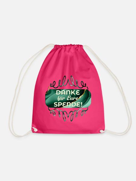 DANKE SAGEN SPENDE - Turnbeutel - Fuchsia