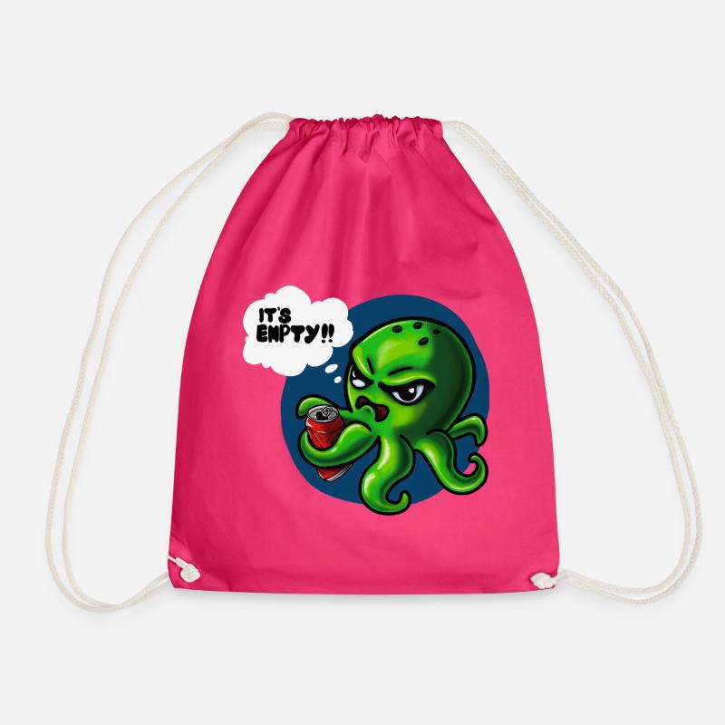 Grumpy Kraken - Turnbeutel - Fuchsia