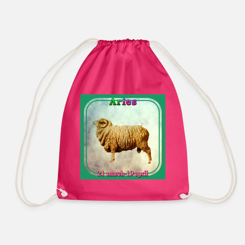 Aries - Drawstring Bag - fuchsia