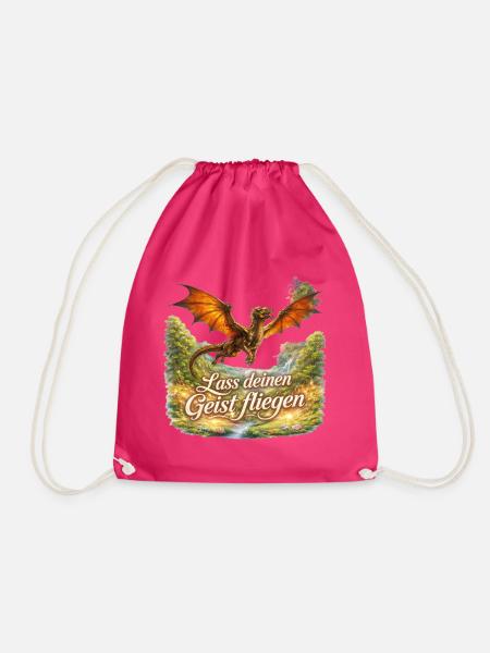 Geistflügel Drachentraum - Turnbeutel - Fuchsia