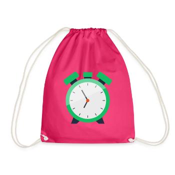 Wecker - Turnbeutel - Fuchsia - Vorne