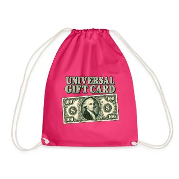 Universal-Geschenkkarte - Turnbeutel - Fuchsia - Vorne