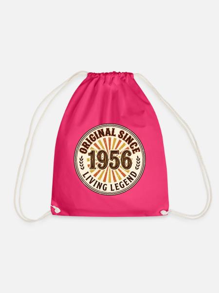 Vintage Living Legend Abzeichen von 1956 - Turnbeutel - Fuchsia
