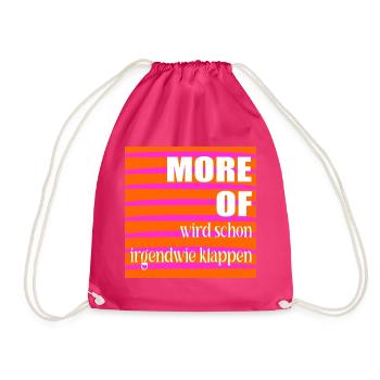 Optimismus Erfolg - Turnbeutel - Fuchsia - Vorne
