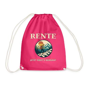 Rente Bergauf Abenteuer - Turnbeutel - Fuchsia - Vorne