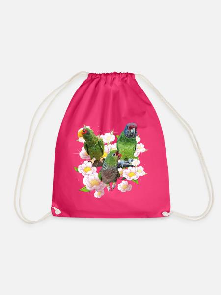 Papageien - Turnbeutel - Fuchsia