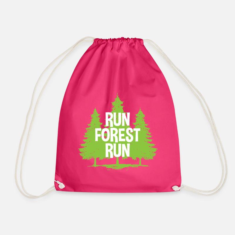 Run Forest Run - Turnbeutel - Fuchsia