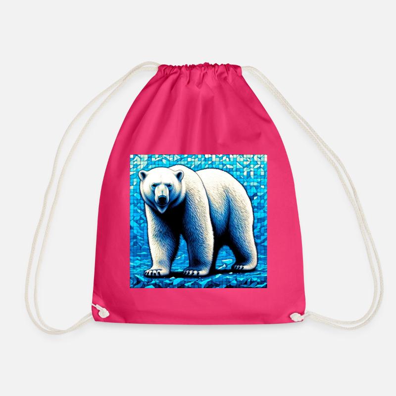 Eisbär - Turnbeutel - Fuchsia