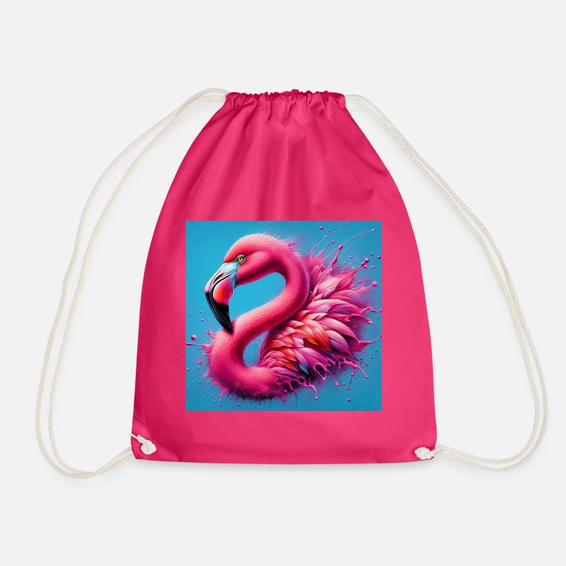 Flamingo - Turnbeutel - Fuchsia