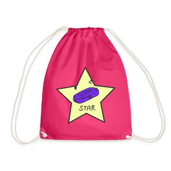 Étoile de savon - Sac de sport léger - fuchsia - Devant