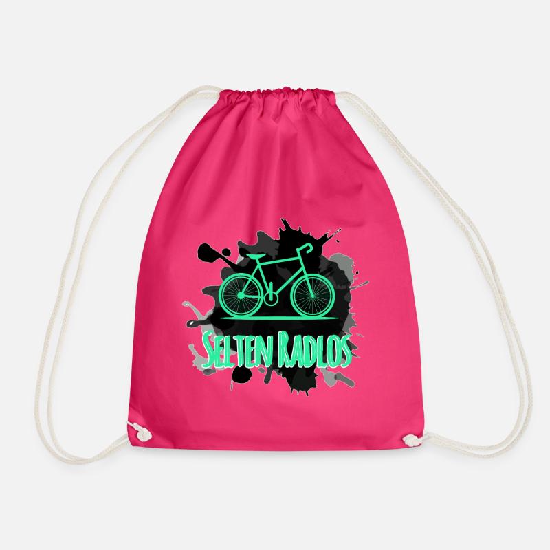 Bicycle - Drawstring Bag - fuchsia