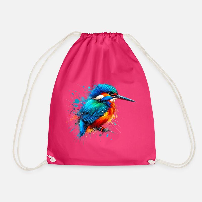 Eisvogel - Turnbeutel - Fuchsia