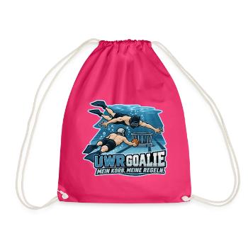Unterwasser Rugby Goalie - Turnbeutel - Fuchsia - Vorne