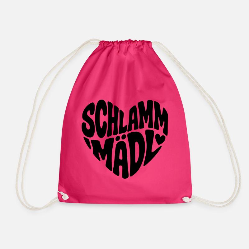 Schlamm Mädl  - Turnbeutel - Fuchsia