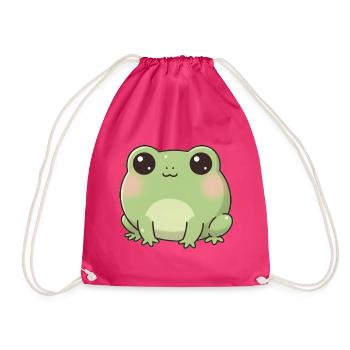 Frosch - Turnbeutel - Fuchsia - Vorne
