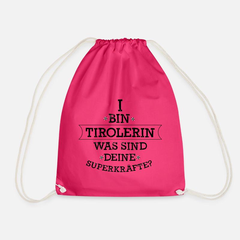 Tyrol - Drawstring Bag - fuchsia