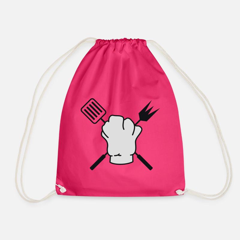 kochmütze - Drawstring Bag - fuchsia