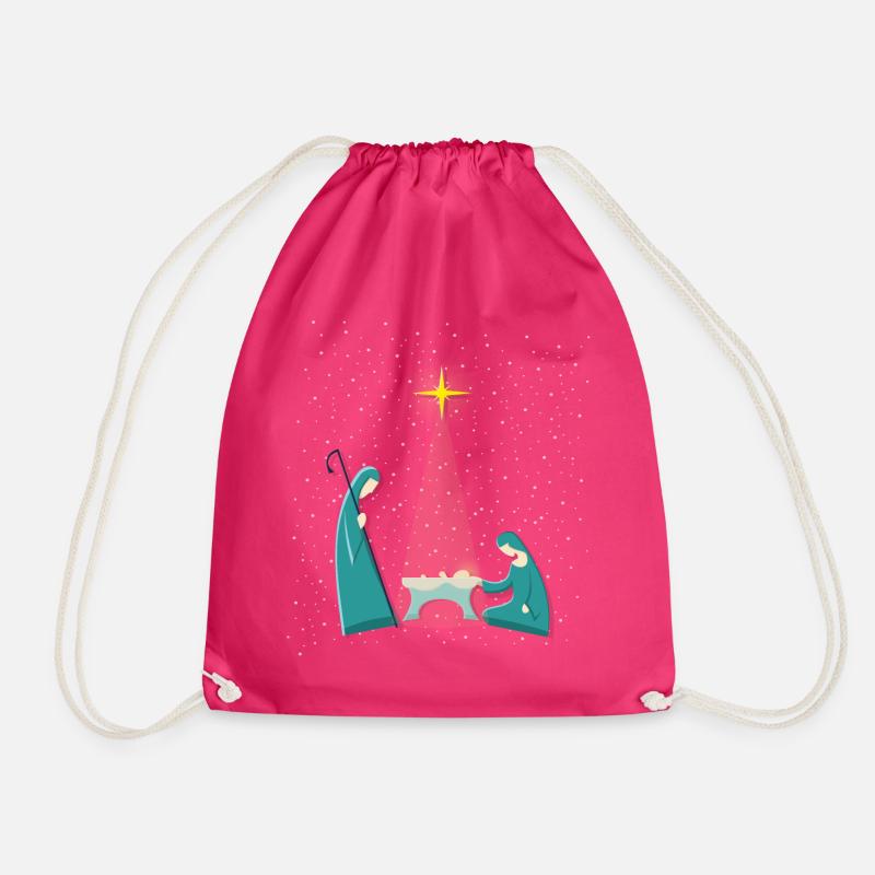 Jesuskind Weihnachtskrippe - Turnbeutel - Fuchsia