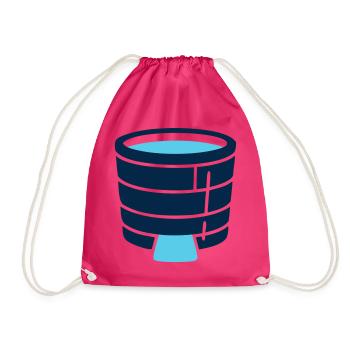 Eisbad Tonne Icon - Turnbeutel - Fuchsia - Vorne
