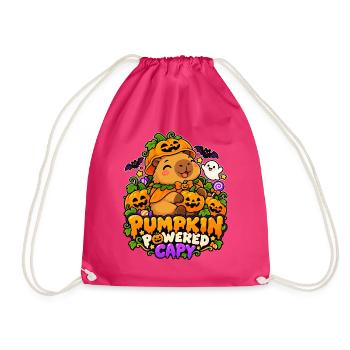 Pumpkin Powered Capybara - Turnbeutel - Fuchsia - Vorne