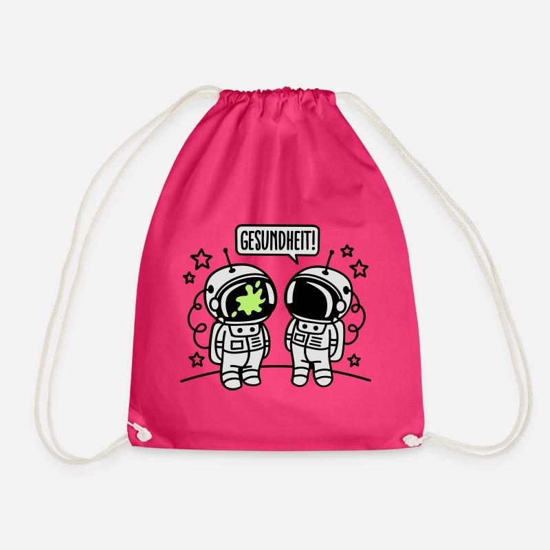 Gesundheit! - Drawstring Bag - fuchsia