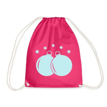 Pastellkugeln Weihnachtsornament - Turnbeutel - Fuchsia - Vorne