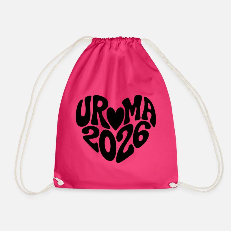Uroma 2026 Herz Form - Turnbeutel - Fuchsia