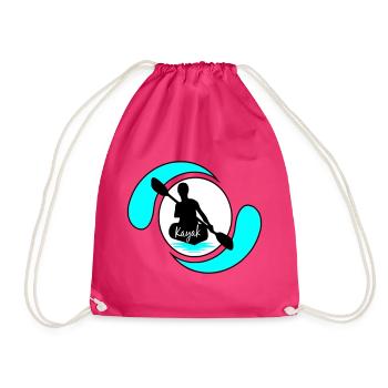 Kayak - Drawstring Bag - fuchsia - Front