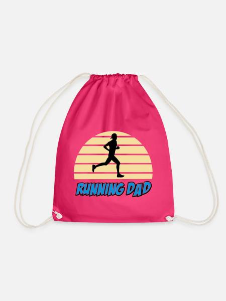 Running dad - Sac de sport léger - fuchsia