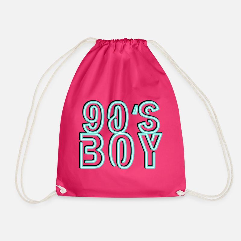 90s - Drawstring Bag - fuchsia