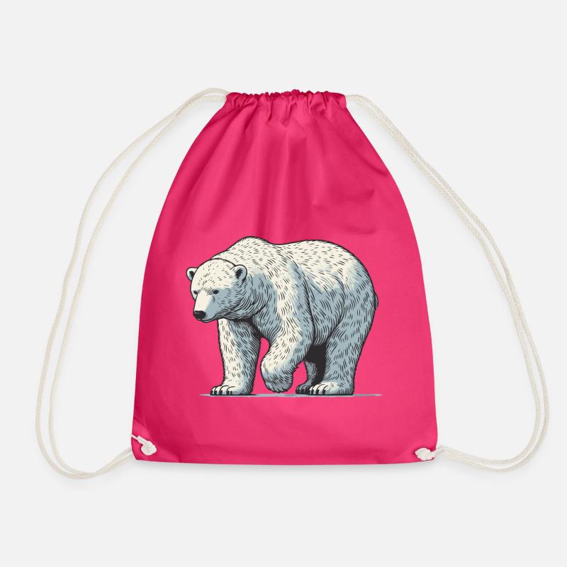 Eisbär - Turnbeutel - Fuchsia