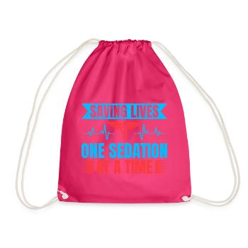 Anesthesiologist One Sedation At Time Anesthesia - Turnbeutel - Fuchsia - Vorne