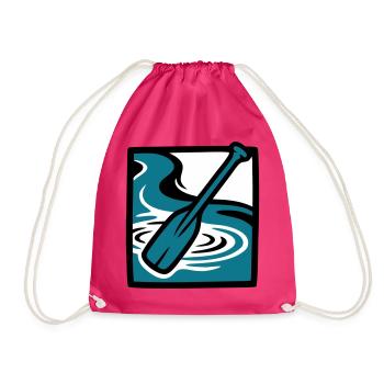 Icône de l’eau de la rivière Paddle - Sac de sport léger - fuchsia - Devant