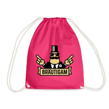 Concours de la main du marié (enterrement de vie de garçon / enterrement de vie de garçon / 3C) - Sac de sport léger - fuchsia - Devant