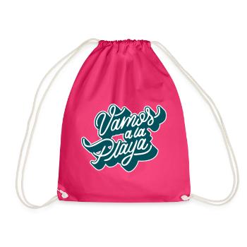 Vamos à la playa - Turnbeutel - Fuchsia - Vorne