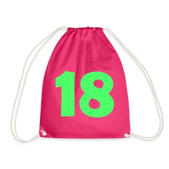 18 - Turnbeutel - Fuchsia - Vorne