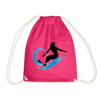 surfeuse - Sac de sport léger - fuchsia - Devant