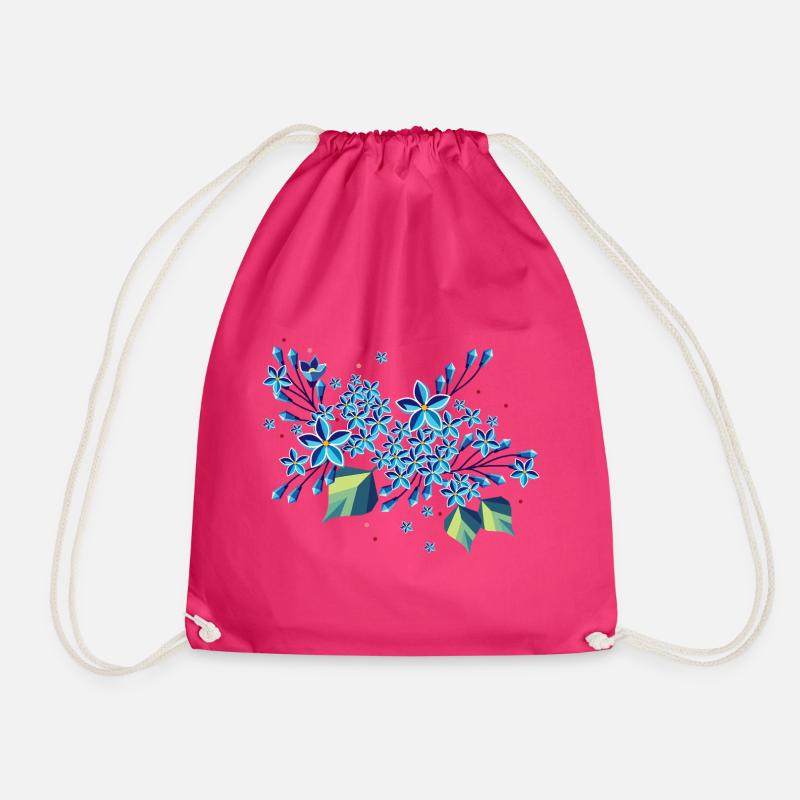 Branche de lilas – des tons bleus élégants dans un design moderne - Sac de sport léger - fuchsia