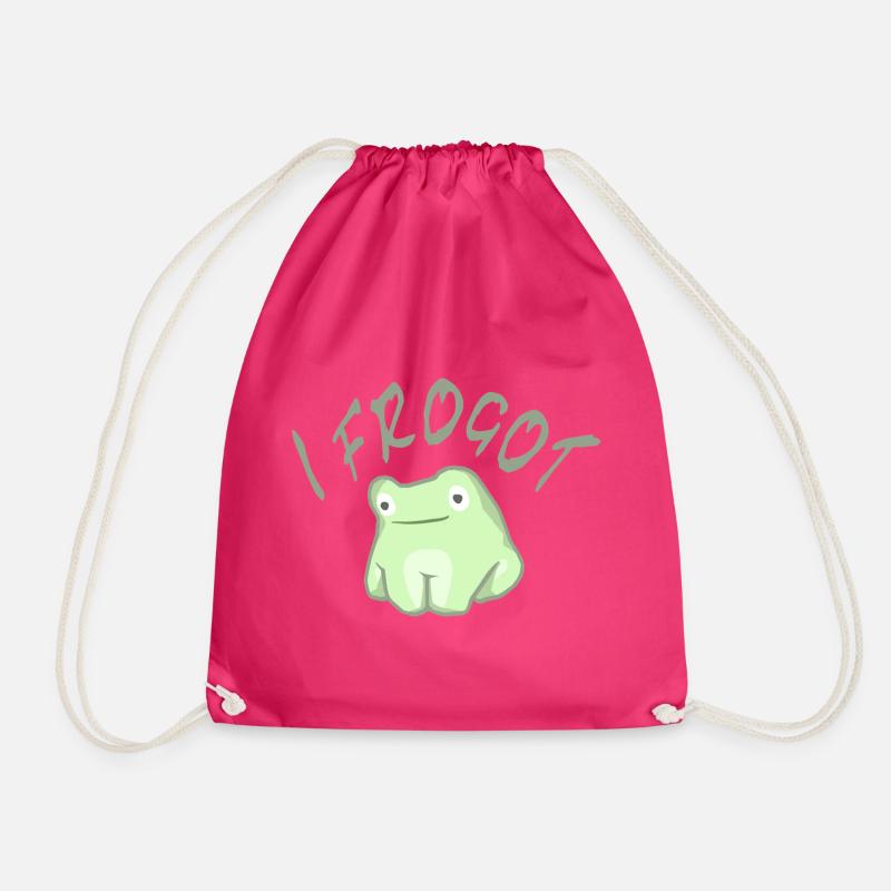Frogot light - Drawstring Bag - fuchsia